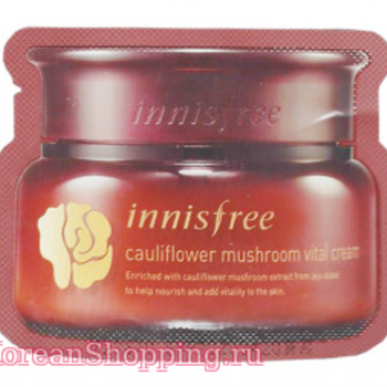 Пробник (10 шт.) INNISFREE Cauliflower Mushroom Vital Cream