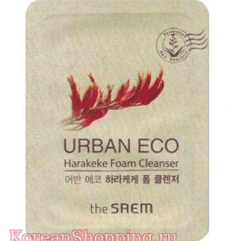 Пробник (10 шт.) THE SAEM Urban Eco Harakeke Foam Cleanser