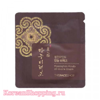 Пробник (10 шт.) The face shop Myeonghan miindo All in one cream