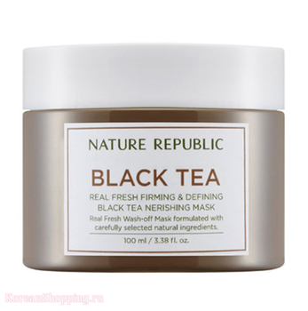 NATURE REPUBLIC Real Fresh Black Tea Nourishing Mask