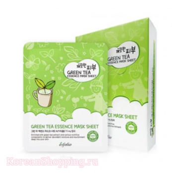 ESFOLIO Green Tea Essence Mask Sheet