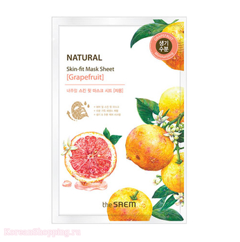 The Saem Natural Skin Fit Mask Sheet (Grapefruit)