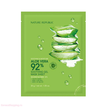 NATURE REPUBLIC Soothing & Moisture Aloe Vera 92% Soothing Gel Mask Sheet