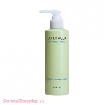 Missha Super Aqua Anti Trouble Formula Purifying Foaming Cleanser