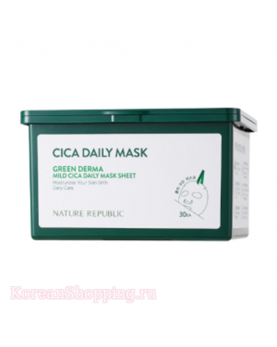 NATURE REPUBLIC Green Derma Mild Cica Daily Mask Sheet