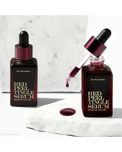 Кликните для увеличения изображения Сыворотка для лица So Natural Red Peel Tingle Serum Premium Texture 30ml