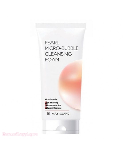 Перейти на страницу товара Пенка для умывания May Island Pearl Micro-Bubble Cleansing Foam 120ml