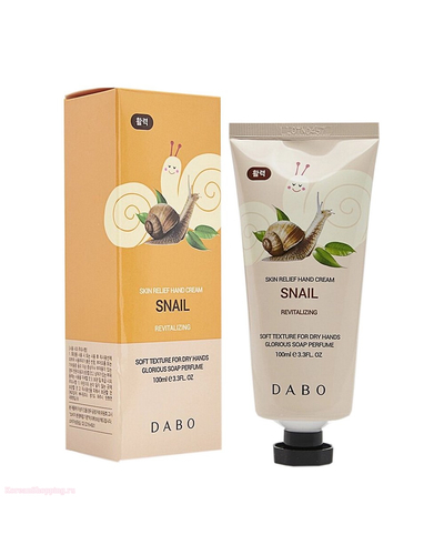 Крем для рук Dabo Skin Relief SnailHand Cream 100ml с муцином улитки