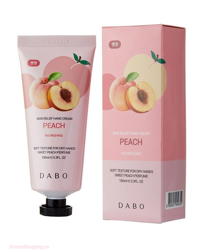 Крем для рук DaboSkin Relief Hand Cream Peach 100 ml с экстрактом персика
