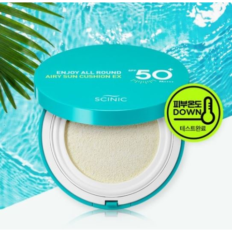 Scinic Enjoy All Round Airy sun cushion EX SPF50+PA++++