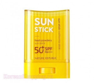 NATURE REPUBLIC California Aloe Fresh Powdery Sun Stick SPF50+ PA++++
