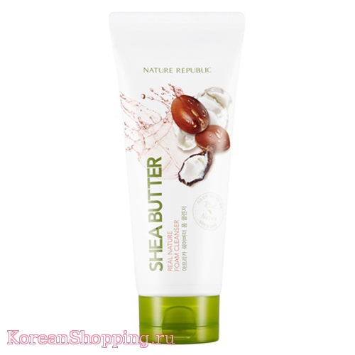 Nature Republic Real Nature Shea Butter Foam Cleanser