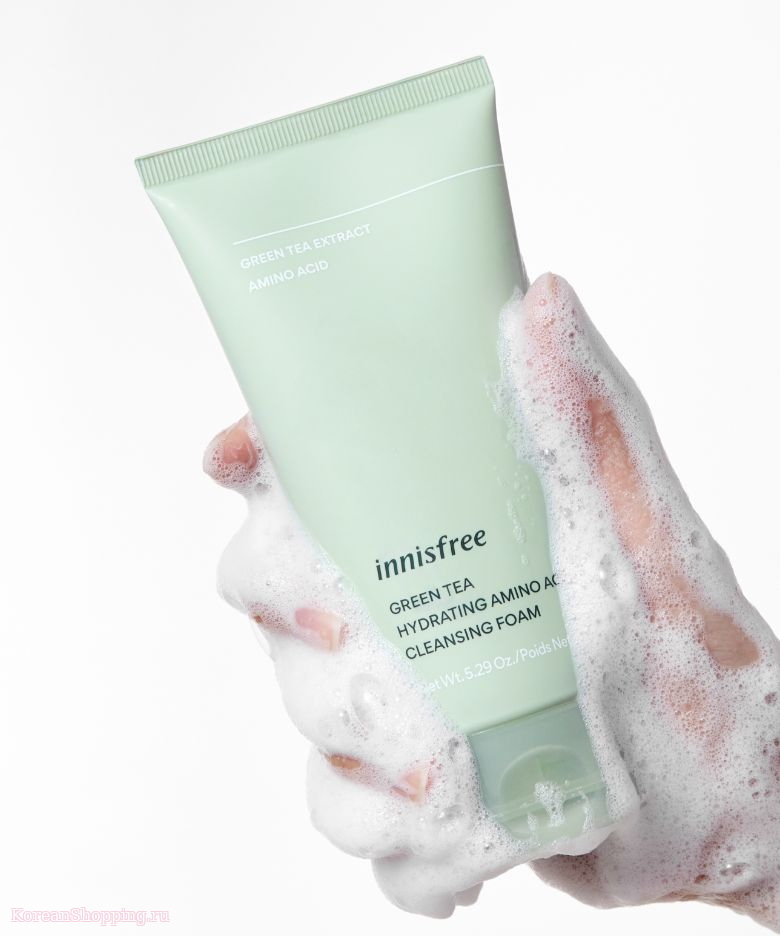 INNISFREE Green Tea Hydrating Amino Acid Cleansing Foam