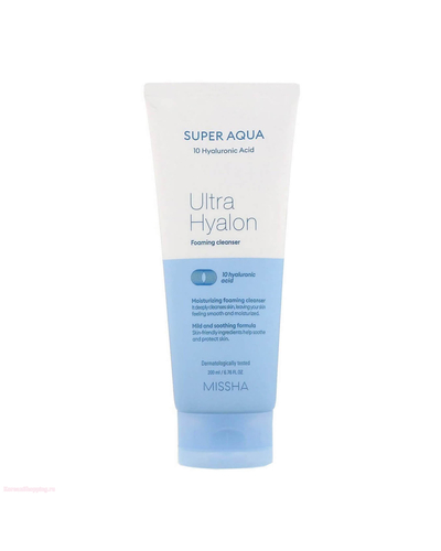 Missha Super Aqua Ultra Hyalron Foaming Cleanser