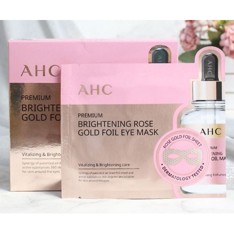 AHC Premium Brightening Rose Gold Foil Eye Mask