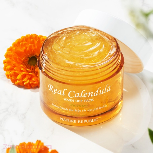 Nature Republic Natural Made Real Calendula Wash Off Pack