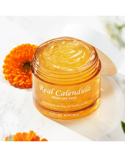 Кликните для увеличения изображения Nature Republic Natural Made Real Calendula Wash Off Pack