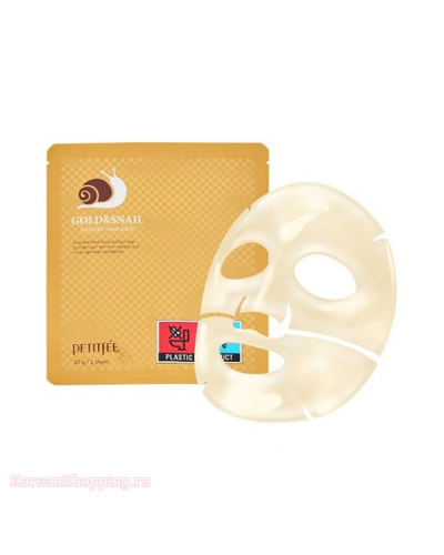 Перейти на страницу товара PETITFEE Gold & Snail Hydrogel Mask Pack