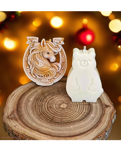 Новогодний подарочный набор Символ 2026 Лошадь с медведем