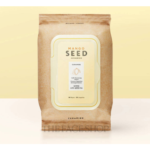 THE FACE SHOP Mango Seed Silk Moisturizing Cleansing Wipes