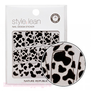NATURE REPUBLIC Style Lean Nail Design Sticker Black Cow