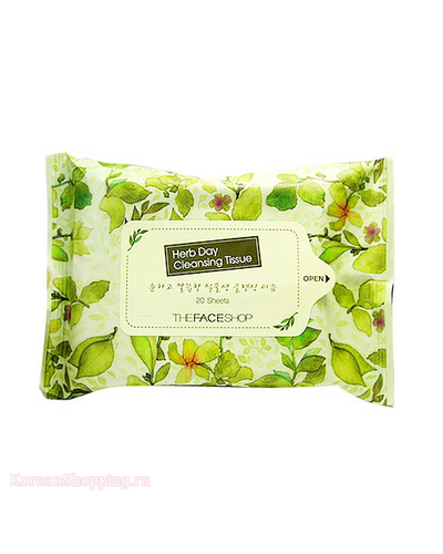 THE FACE SHOP Herb Day Cleansing Tissue