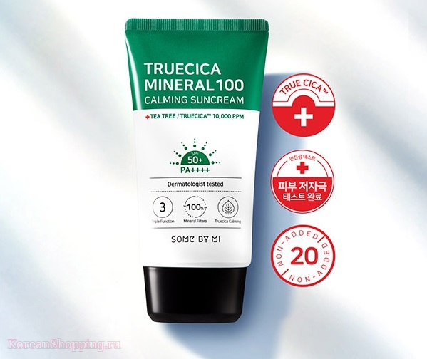SOME BY MI Truecica Mineral 100 Calming Suncream SPF50+ PA++++
