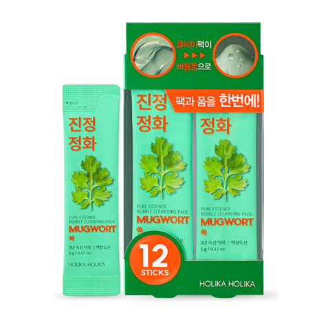 HOLIKA HOLIKA Pure Essence Mugwort Bubble Cleansing Pack