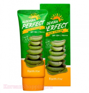 FARMSTAY Alovera Perfect Sun Cream SPF 50+/PA+++
