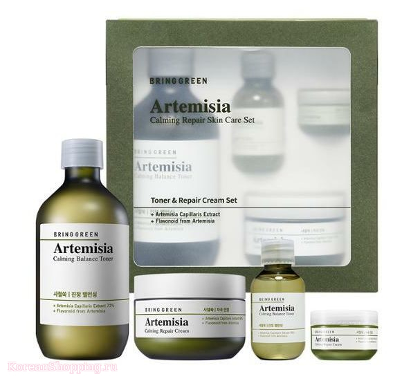 BRING GREEN Artemisia Calming Repair Skin care set