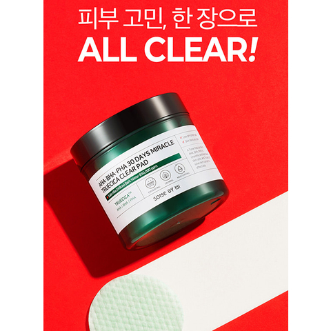 SOME BY MI AHA BHA PHA 30 Days Miracle Truecica Clear Pad