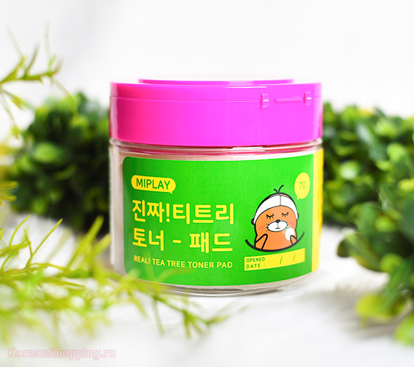 MIPLAY Real Tea Tree Toner Pad