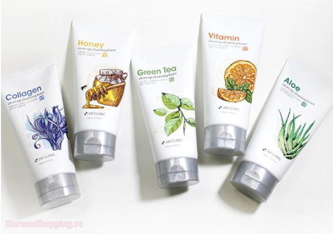 3W CLINIC Clean Up Cleansing Foam