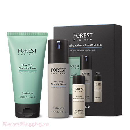 INNISFREE FOREST FOR MEN Anti-aging All-in-one Essence Duo set