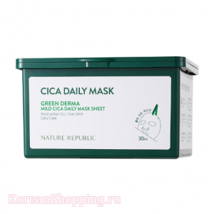 NATURE REPUBLIC Green Derma Mild Cica Daily Mask Sheet
